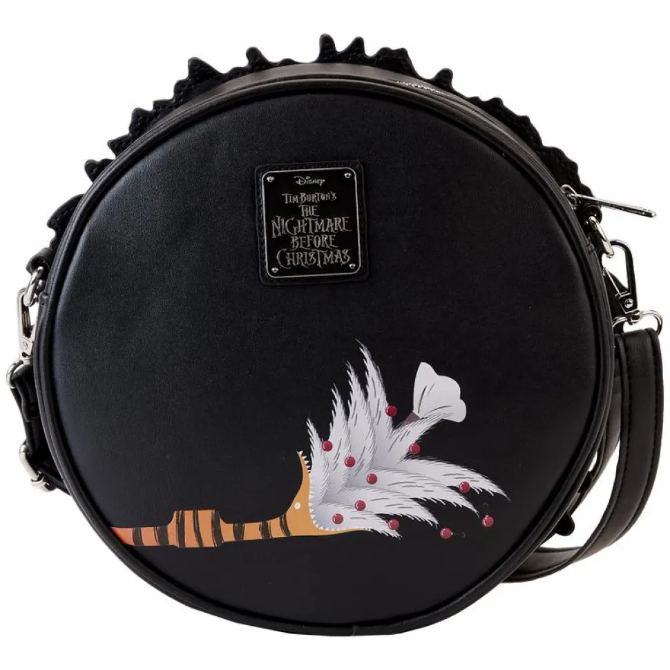 The Nightmare Before Christmas - Wreath String Lights Glow in the Dark 9" Faux Leather Crossbody Bag
