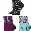 The Nightmare Before Christmas - Crew Socks in Coffin Box 3-Pack (One Size)