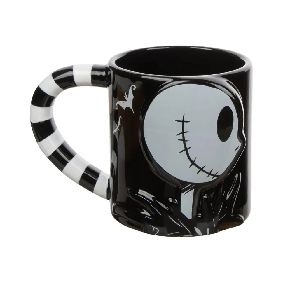The Nightmare Before Christmas - Jack and Sally 3D Sculpted Ceramic Mug 2-Pack