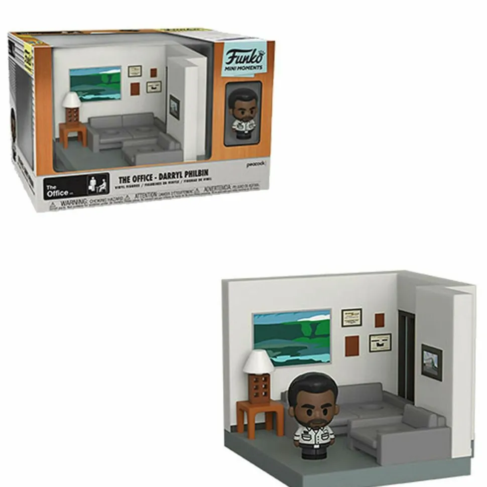 The Office - Darryl Philbin with Dunder Mifflin Office Diorama Mini Moments Vinyl Figure