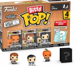 The Office - Dwight (Pumpkinhead), Erin, Michael & Mystery Bitty Pop! Vinyl Figure 4-Pack