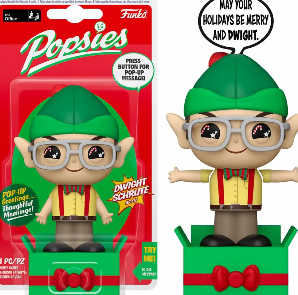 The Office - Dwight Schrute as Elf Popsies Vinyl Figure