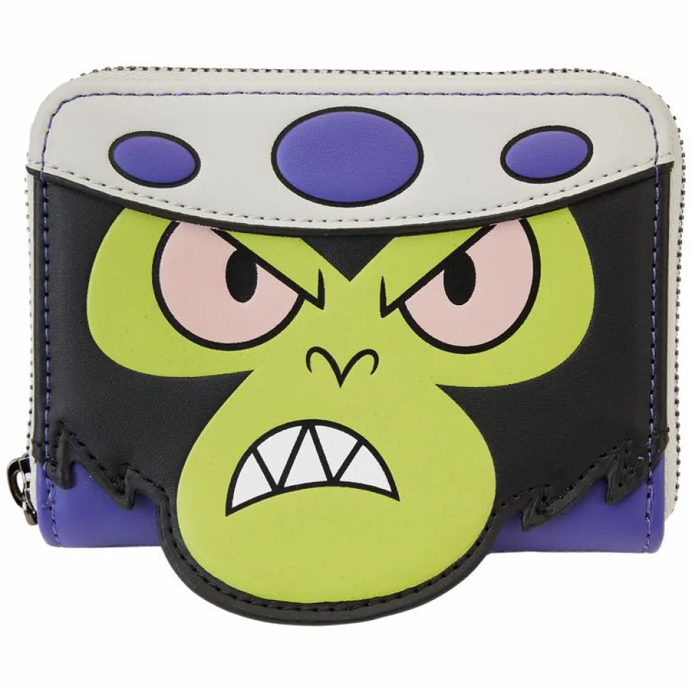 The Powerpuff Girls - Mojo Jojo Cosplay Glow in the Dark 4” Faux Leather Zip-Around Wallet