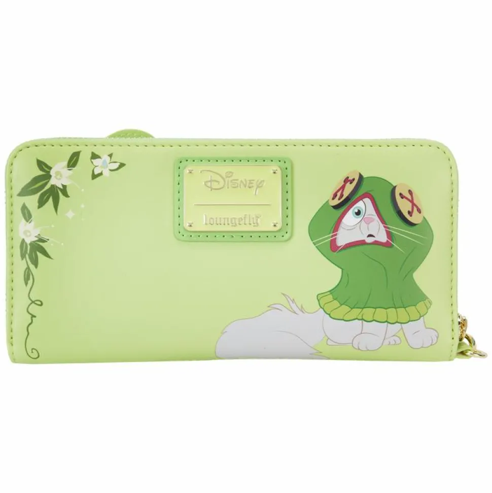 The Princess and the Frog - Tiana Princess Lenticular 4" Faux Leather Zip-Around Wristlet