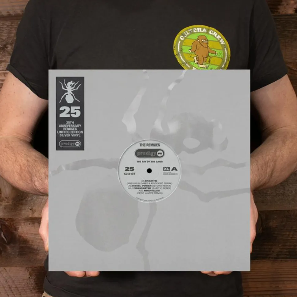 The Prodigy - The Fat of the Land: The Remixes 25th Anniversary LP Vinyl Record (Silver Coloured Vinyl)