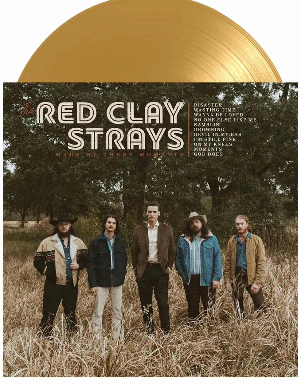 The Red Clay Strays - Made By These Moments LP Vinyl Record (Gold Coloured Vinyl)