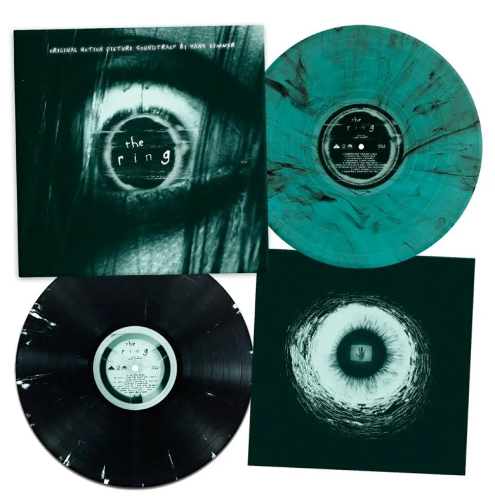 The Ring - Original Motion Picture Music by Hans Zimmer 2xLP Vinyl Record (Samara & The Well” Green & Black Marbled Vinyl & Cursed VHS Tape” Black with White Splatter Vinyl)