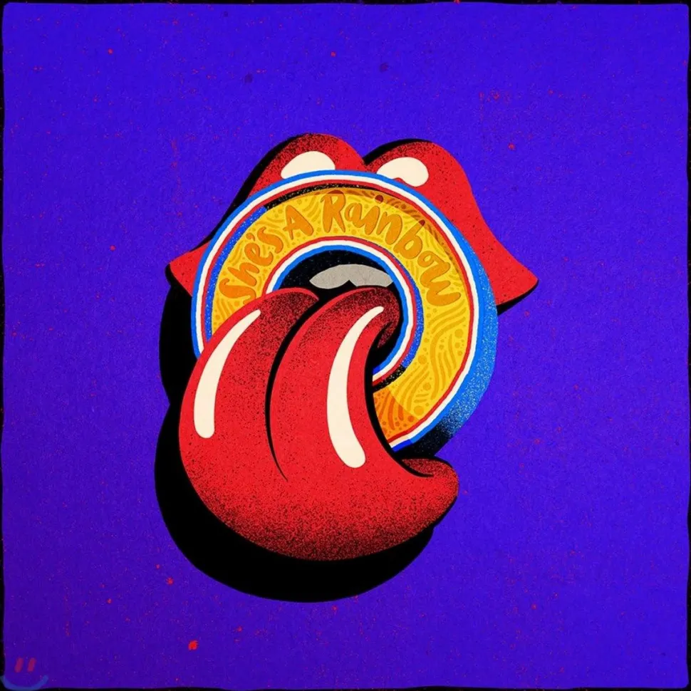The Rolling Stones - She’s A Rainbow (Live) 10” Single Vinyl Record (Yellow Coloured Vinyl)
