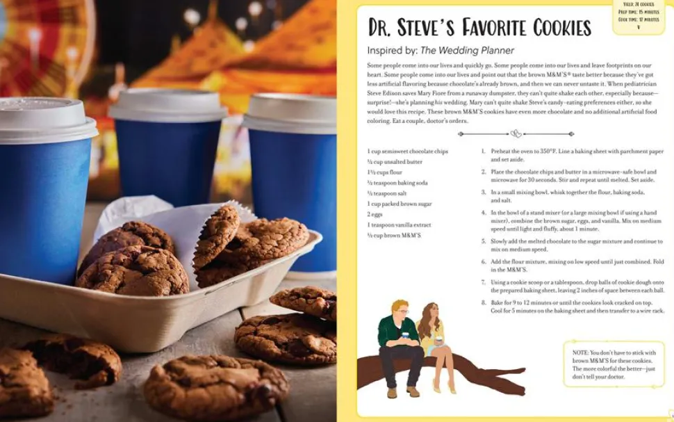 The Rom-Com Cookbook by Tara Theoharis Hardcover Book