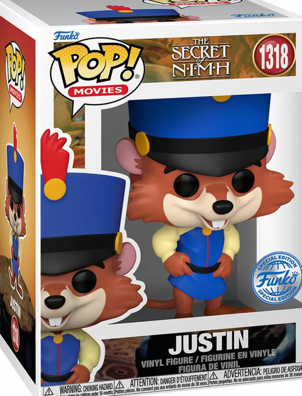 The Secret of NIMH - Justin Pop! Vinyl Figure (Popcultcha Exclusive)