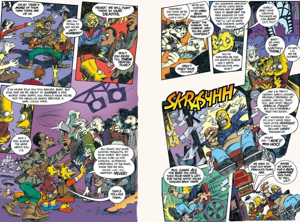 The Simpsons - Treehouse of Horror Ominous Omnibus Volume 03 Fiendish Fables of Devilish Delicacies Hardcover Book