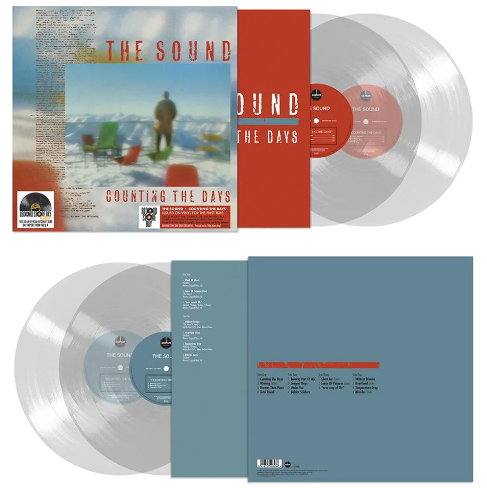 The Sound - Counting The Days 2xLP Vinyl Record (2022 Record Store Day Exclusive Clear Vinyl)