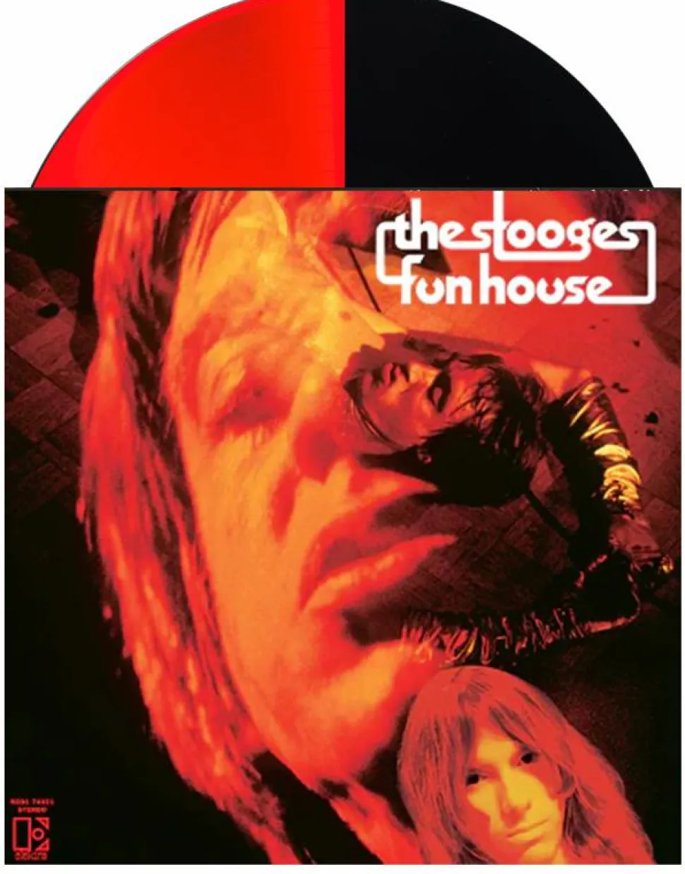 The Stooges - Fun House LP Vinyl Record (Half-Red / Half-Black Coloured Vinyl)