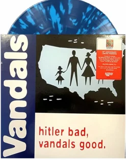 The Vandals - Hitler Bad, Vandals Good. LP Vinyl Record LP Vinyl Record (Blue & White Splatter Coloured Vinyl)