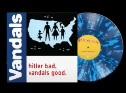 The Vandals - Hitler Bad, Vandals Good. LP Vinyl Record LP Vinyl Record (Blue & White Splatter Coloured Vinyl)