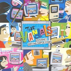 The Vandals - Internet Dating Super Studs LP Vinyl Record (Black & Pink Splatter Coloured Vinyl)