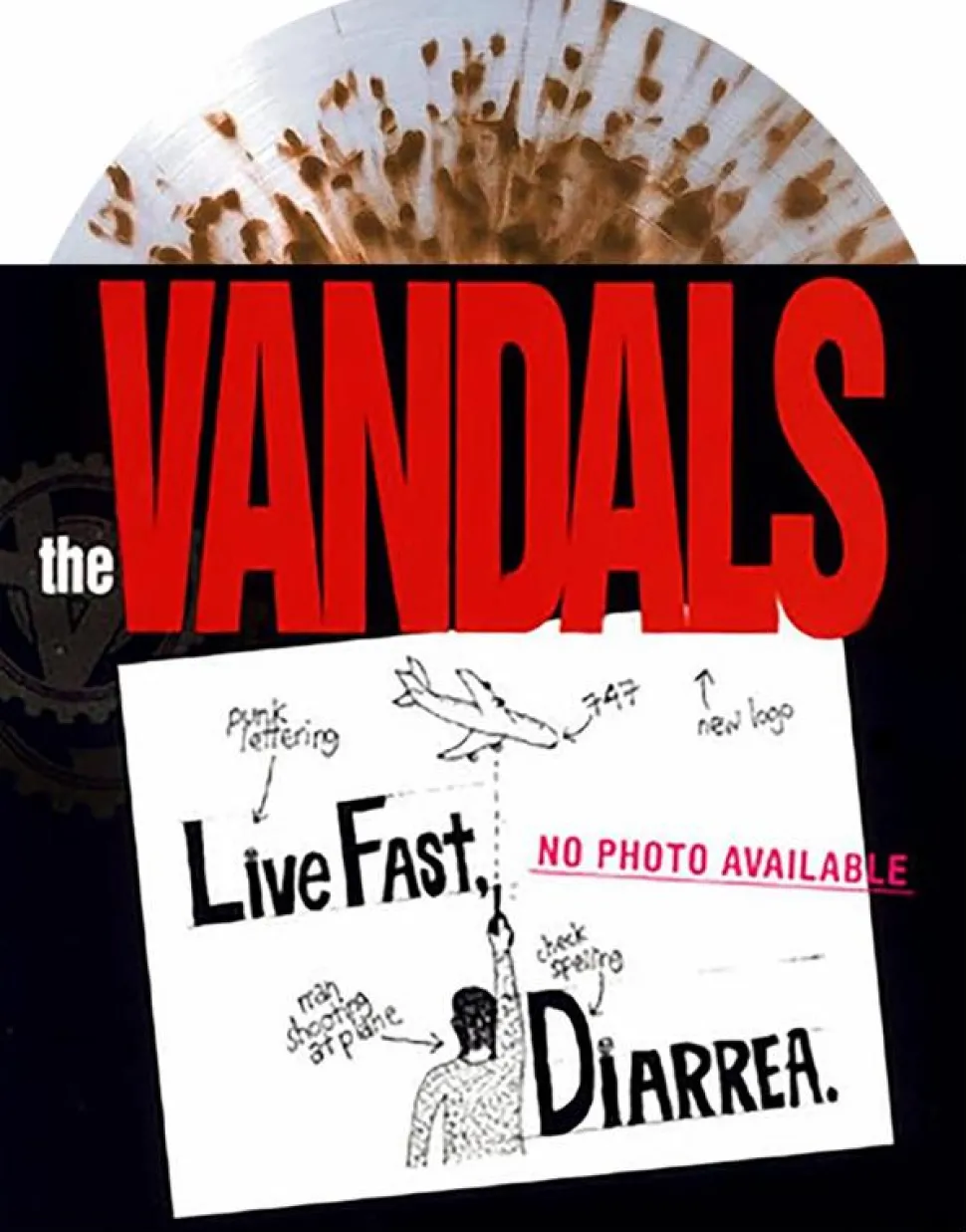 The Vandals - Live Fast Diarrhea LP Vinyl Record (Brown Splatter Coloured Vinyl)