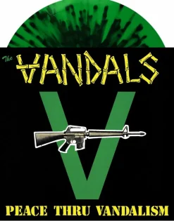 The Vandals - Peace Thru Vandalism LP Vinyl Record (Green & Black Splatter Coloured Vinyl)