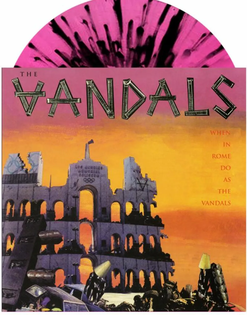 The Vandals - When In Rome Do As The Vandals LP Vinyl Record (Pink & Black Splatter Coloured Vinyl)