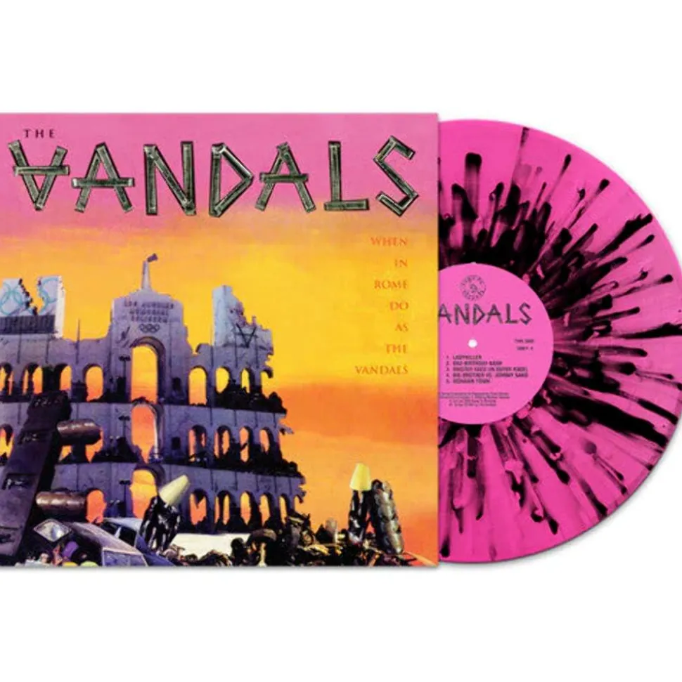 The Vandals - When In Rome Do As The Vandals LP Vinyl Record (Pink & Black Splatter Coloured Vinyl)