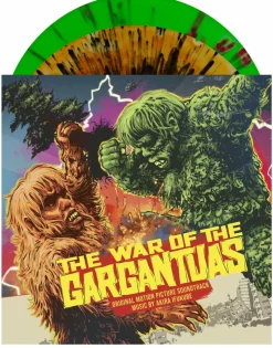 The War of the Gargantuas - Original Motion Picture Soundtrack Music By Akira Ifukube 2xLP Vinyl Record (“Sanda” & “Gaira” Orange & Green With Black Splatter Coloured Vinyl)
