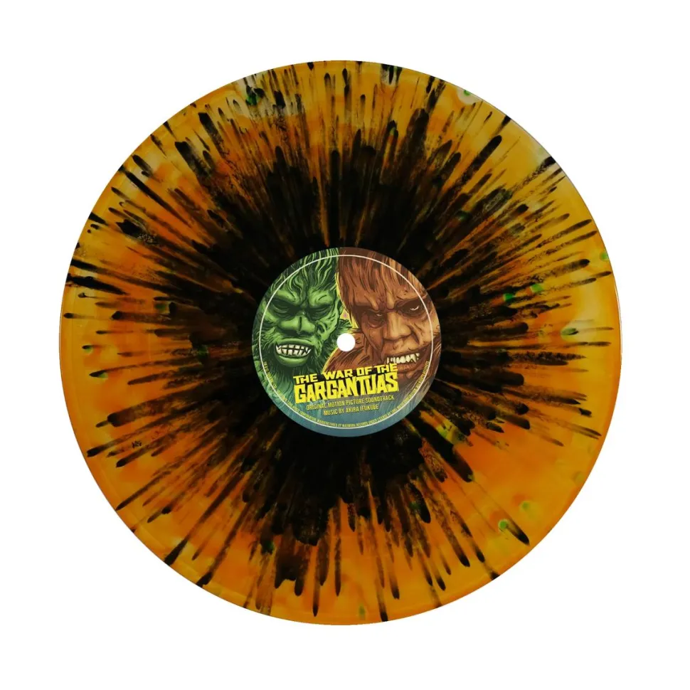 The War of the Gargantuas - Original Motion Picture Soundtrack Music By Akira Ifukube 2xLP Vinyl Record (“Sanda” & “Gaira” Orange & Green With Black Splatter Coloured Vinyl)