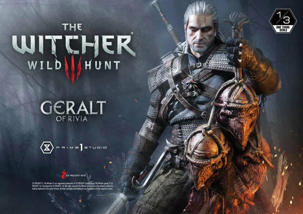 The Witcher 3: Wild Hunt - Geralt of Rivia 1/3 Scale Statue (Int Sales Only)