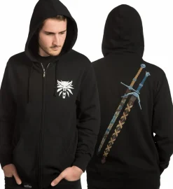The Witcher 3: Wild Hunt - Steel and Silver Male Zip-Up Hoodie