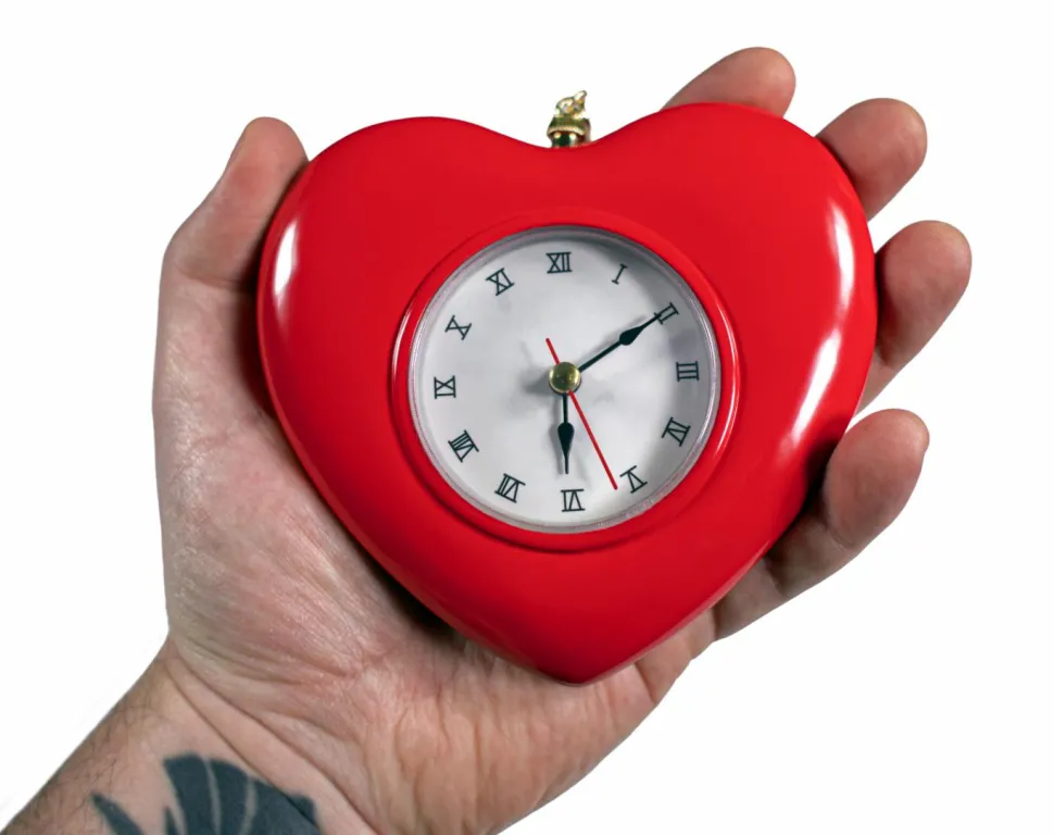 The Wizard of Oz - Tin Man Heart-Shaped Clock Prop Replica