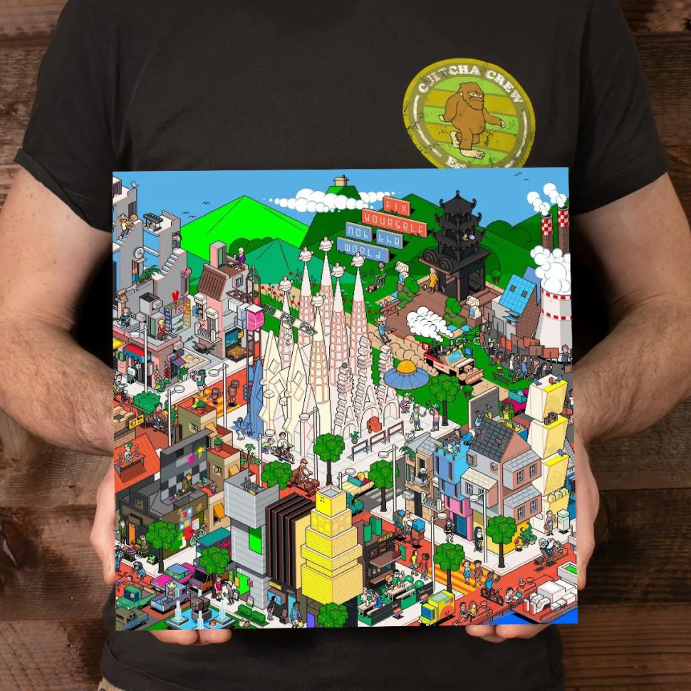 The Wombats - Fix Yourself, Not The World LP Vinyl Record (Eco Mix Coloured Vinyl)