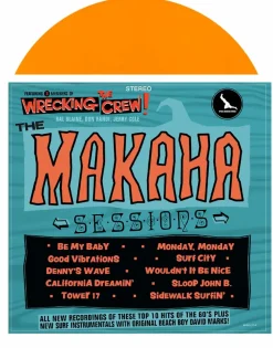 The Wrecking Crew - The Makaha Sessions LP Vinyl Record (2025 Record Store Day Exclusive Tangerine Coloured Vinyl)