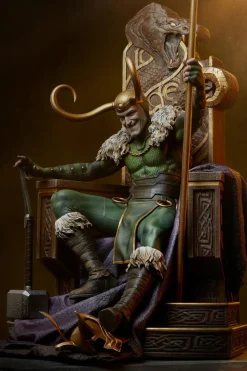 Thor - Loki on Throne Premium Format Statue