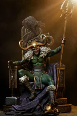 Thor - Loki on Throne Premium Format Statue
