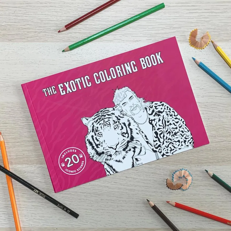 Tiger King - The Exotic Colouring Book by Tyler Ferre Paperback Book