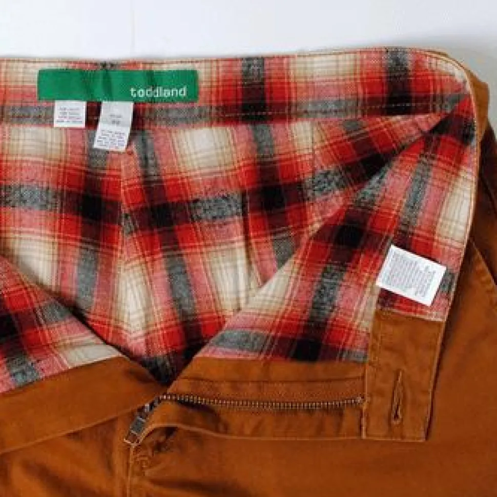 Toddland - Flannel Lined Shipwreck Pants Graham Cracker