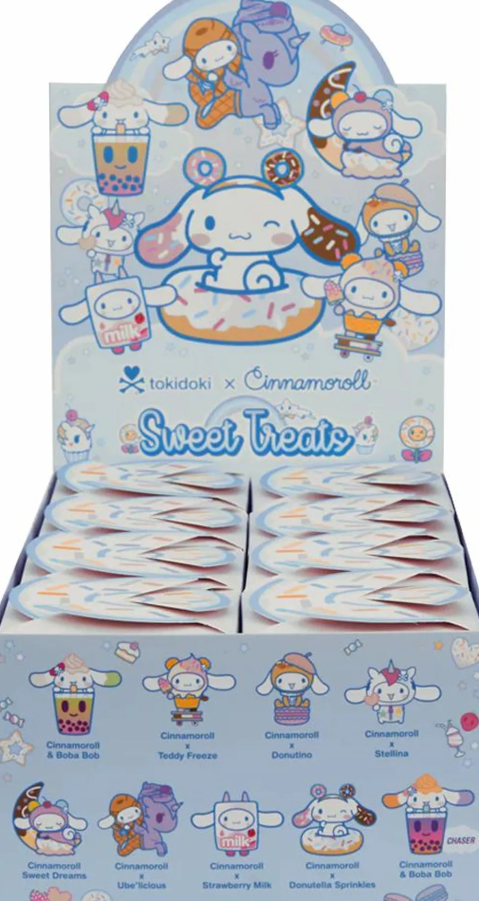 Tokidoki x Cinnamoroll - Sweet Treats Blind Box Vinyl Figure (Display of 8)
