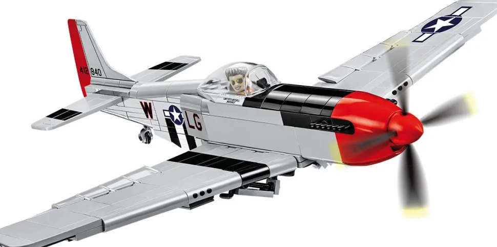 Top Gun: Maverick - North American P-51D Mustang Fighter Plane 1/32 Scale Building Block Construction Set (350 Pieces)