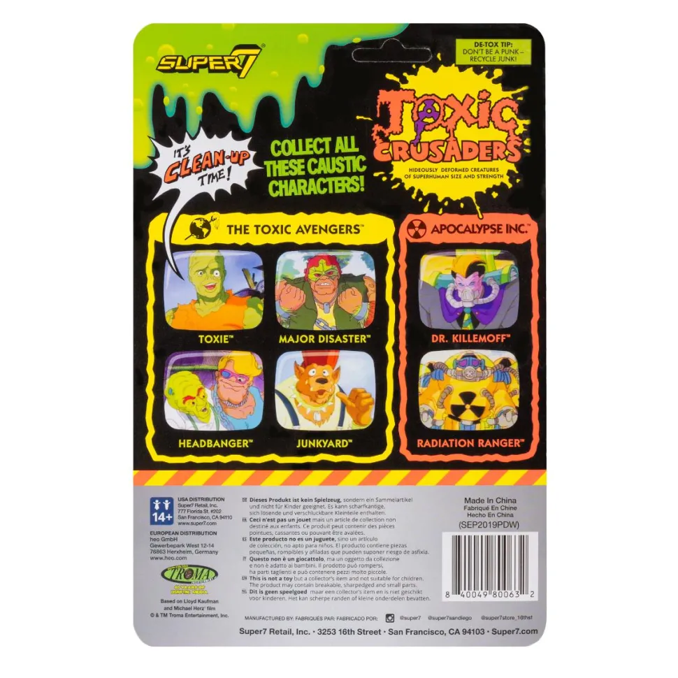 Toxic Crusaders - Headbanger ReAction 3.75” Action Figure