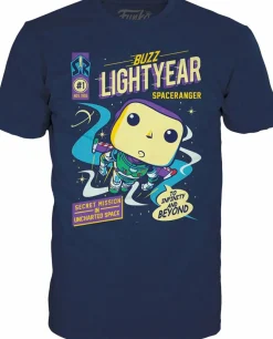 Toy Story - Buzz Lightyear Pop! Tees Unisex Navy T-Shirt