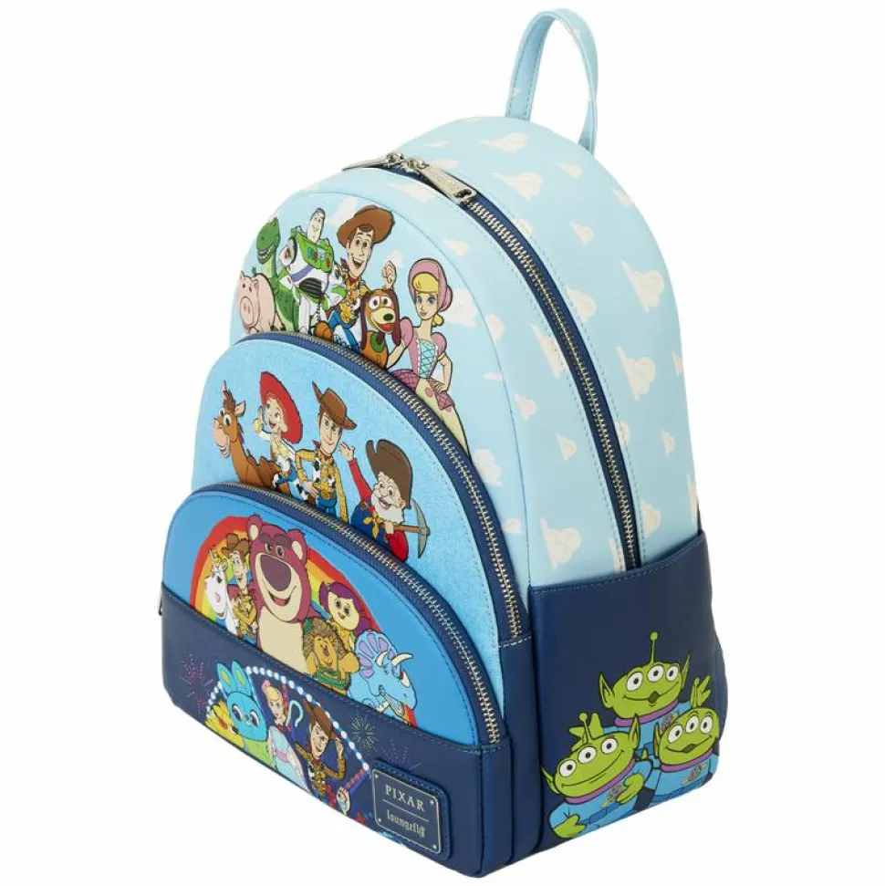 Toy Story - Movie Collab Triple Pocket 12" Faux Leather Mini Backpack