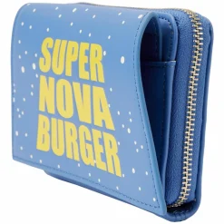Toy Story - Pizza Planet Super Nova Burger Glow in the Dark 4” Faux Leather Zip-Around Wallet