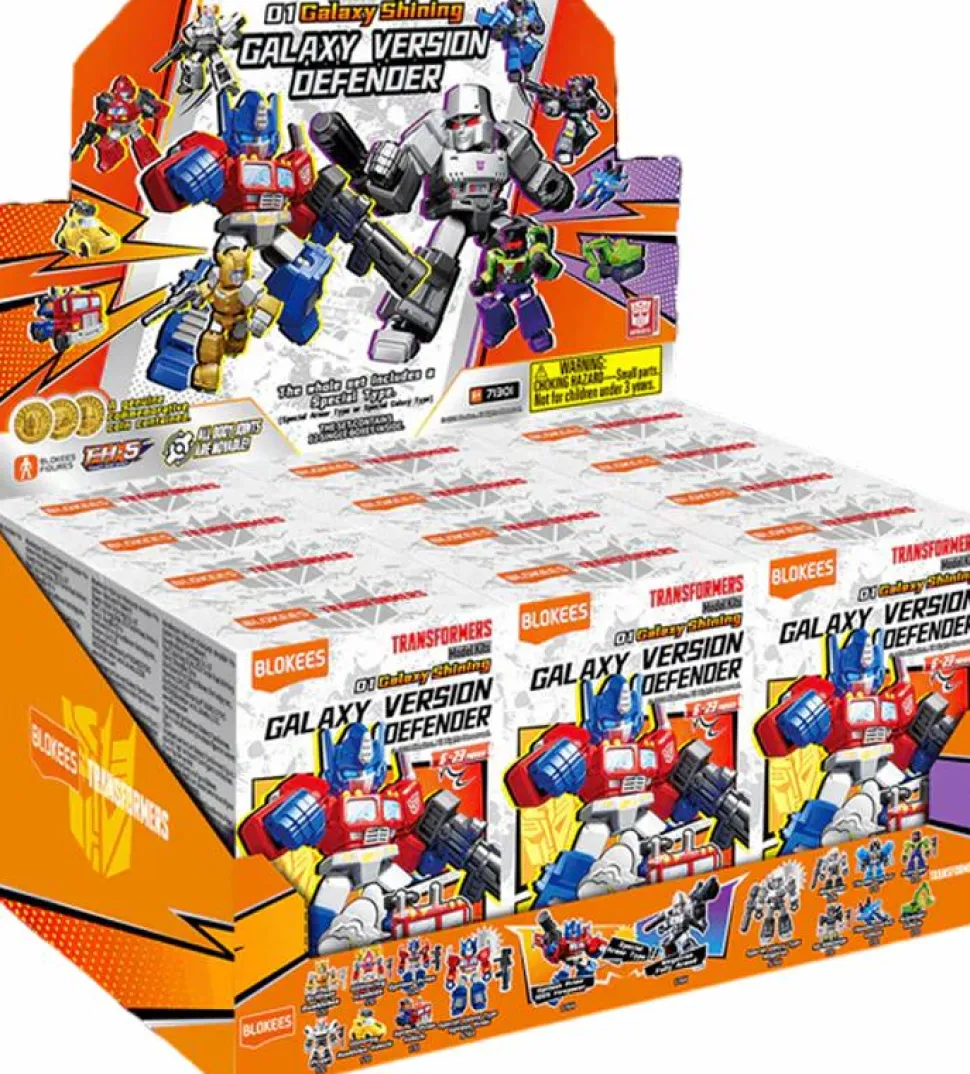 Transformers - Galaxy Version Defender 01 Galaxy Shining Blind Box Articulated Model Kit (Display of 12)