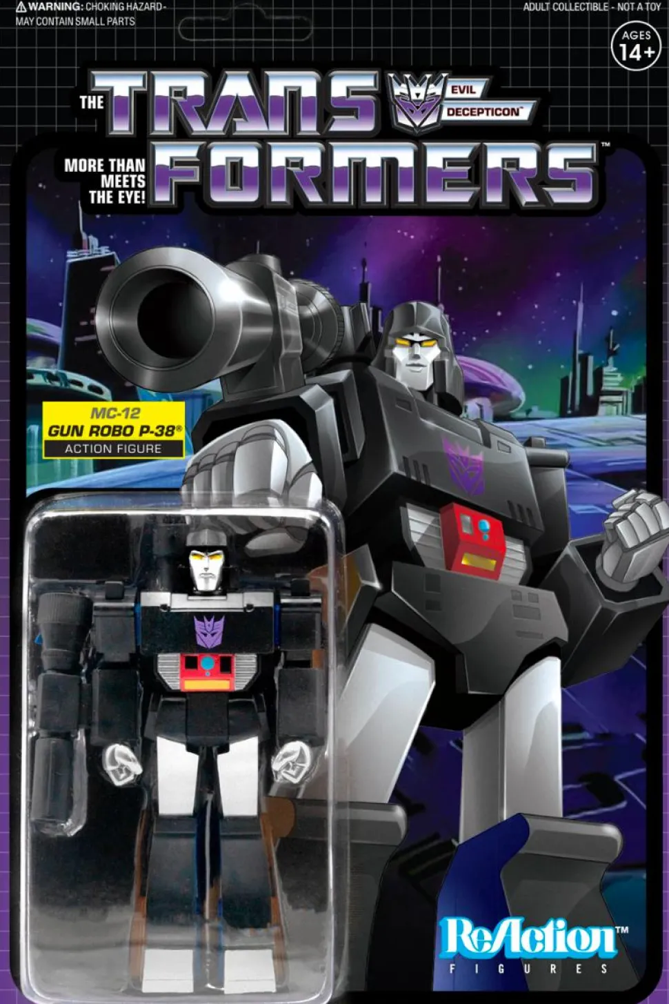 Transformers - Megatron MC-12 Gun Robo P-38 Variant ReAction 3.75” Action Figure