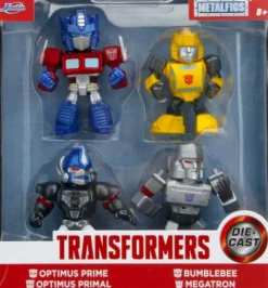 Transformers - Optimus Prime, Bumblebee, Optimus Primal & Megatron Metalfigs 2.5" Die-Cast Figure 4-Pack