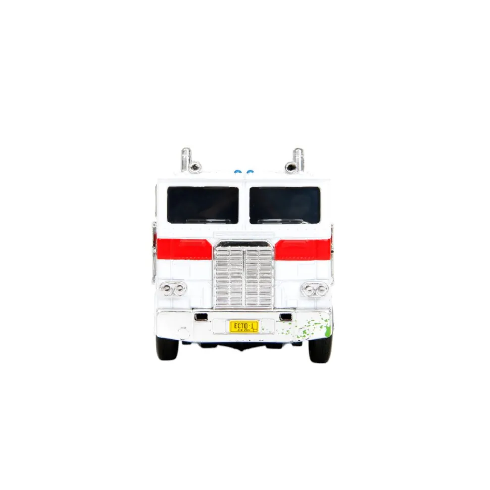 Transformers x Ghostbusters - Optimus Prime x Ecto-1 Mash-Up Hollywood Rides 1/32 Scale Die-Cast Vehicle Replica
