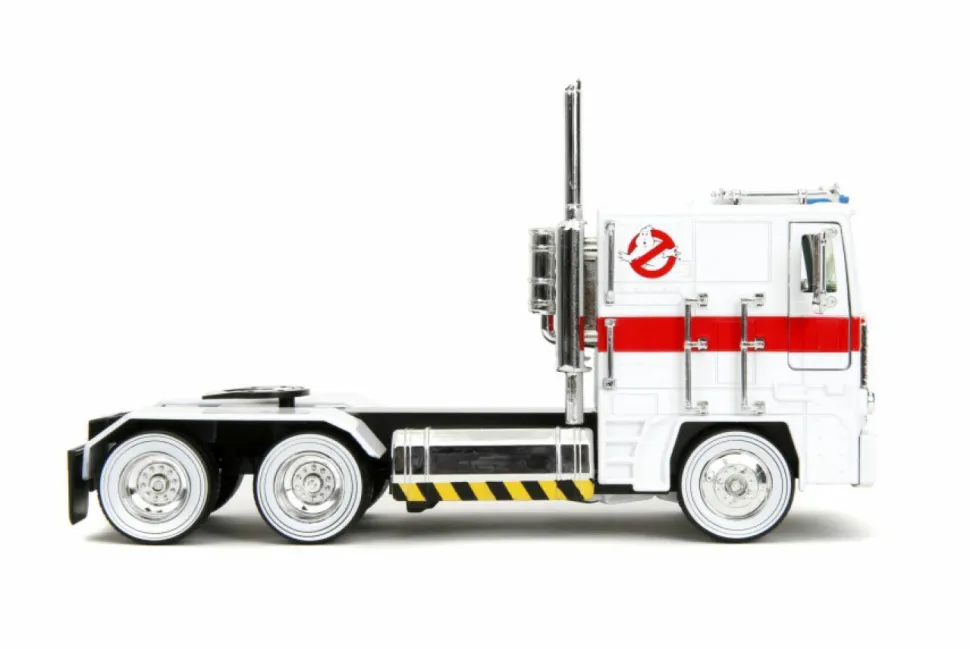 Transformers x Ghostbusters - Optimus Prime x Ecto-1 Mash-Up Hollywood Rides 1/24th Scale Die-Cast Vehicle Replica