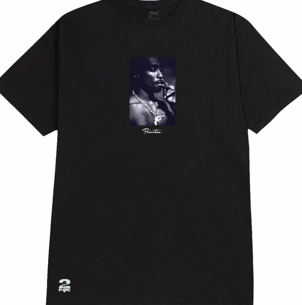 Tupac - Tupac x Primitive Platinum Black T-Shirt
