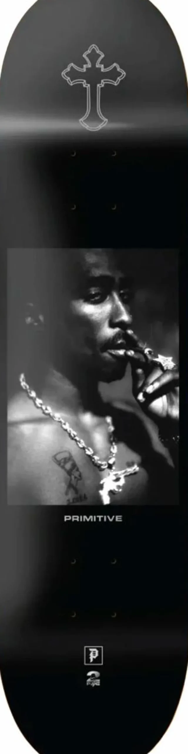 Tupac - Tupac x Primitive Platinum 8.25" Skateboard Deck (Deck Only)