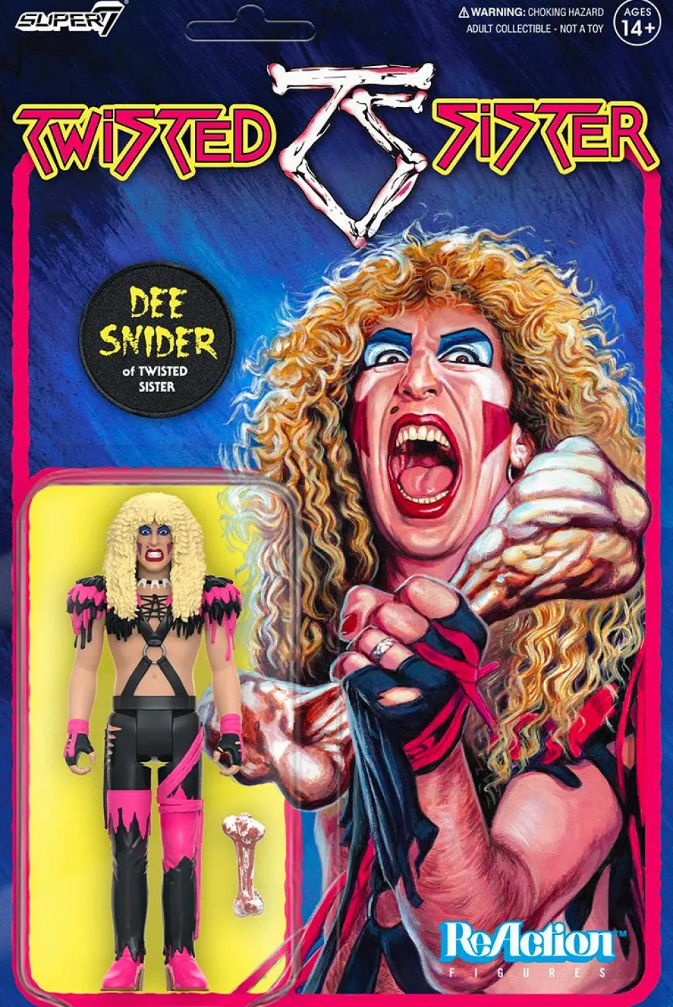 Twisted Sister - Dee Snider (Stay Hungry) ReAction 3.75" Action Figure