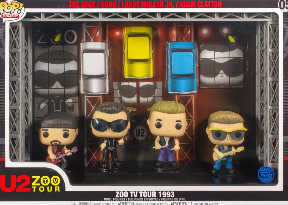 U2 - Zoo TV 1993 Tour Deluxe Pop! Moment Vinyl Figure 4-Pack